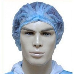 1000 Adet Tek Kullanımlık Akordeon Bone 42,5x45 cm Çift Lastik Mavi