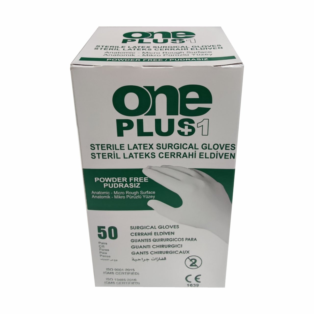 50 Çift - Steril Cerrahi Eldiven Pudrasız - One plus