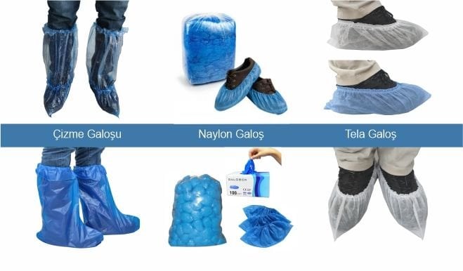 Çizme Galoşu - Naylon Galoş - Tela Galoş